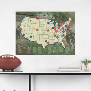 Sports Lover Poster 3 Pack: Ballpark, Football, and Golf Travel Quest Posters