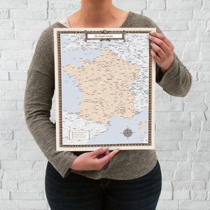 French Traveler Map — Print Only