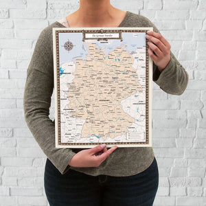 German Traveler Map — Print Only