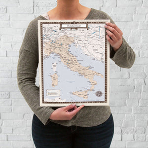 Italian Traveler Map - Print Only