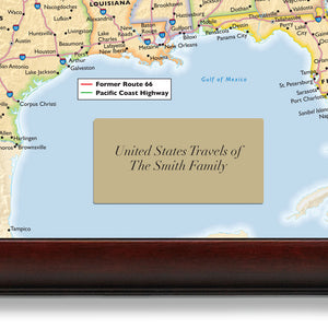 Personalized US Traveler Map