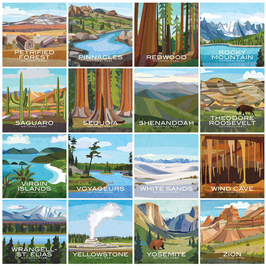 National Parks Prints — 10x10 Print Only