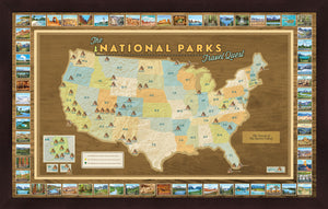 National Parks Travel Map