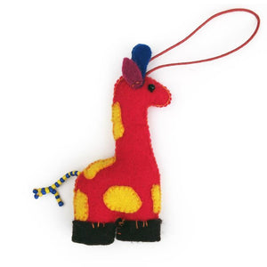 Hand-Sewn Safari Animal Ornament