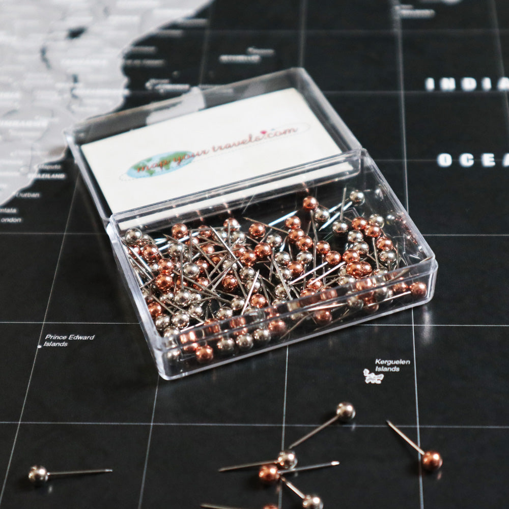 Map Pin Mix Variety Pin Set for Blueprint/Urban Maps – MapYourTravels.com