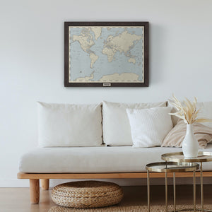 Contemporary World Travel Map