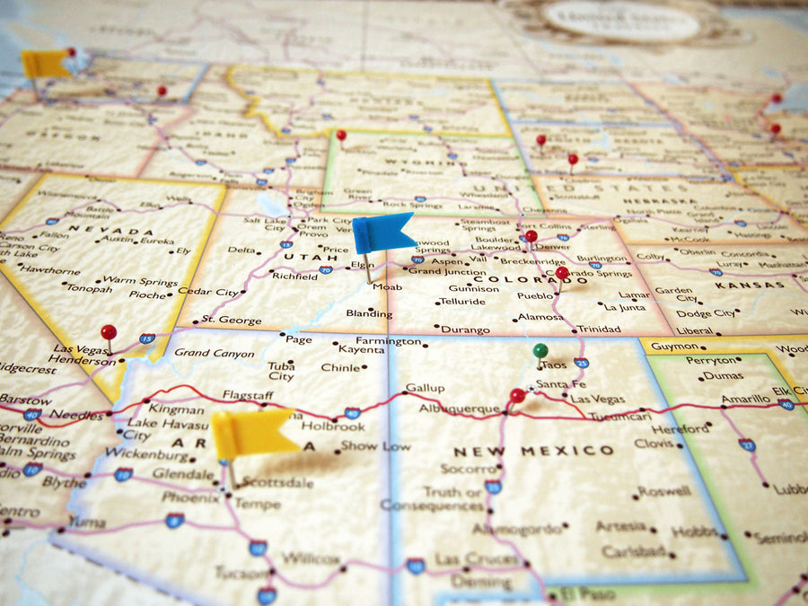 Personalized US Traveler Map—Choose Your Frame