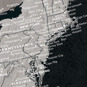 Urban Slate US Travel Map