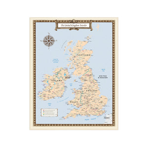 United Kingdom Traveler Map — Print Only