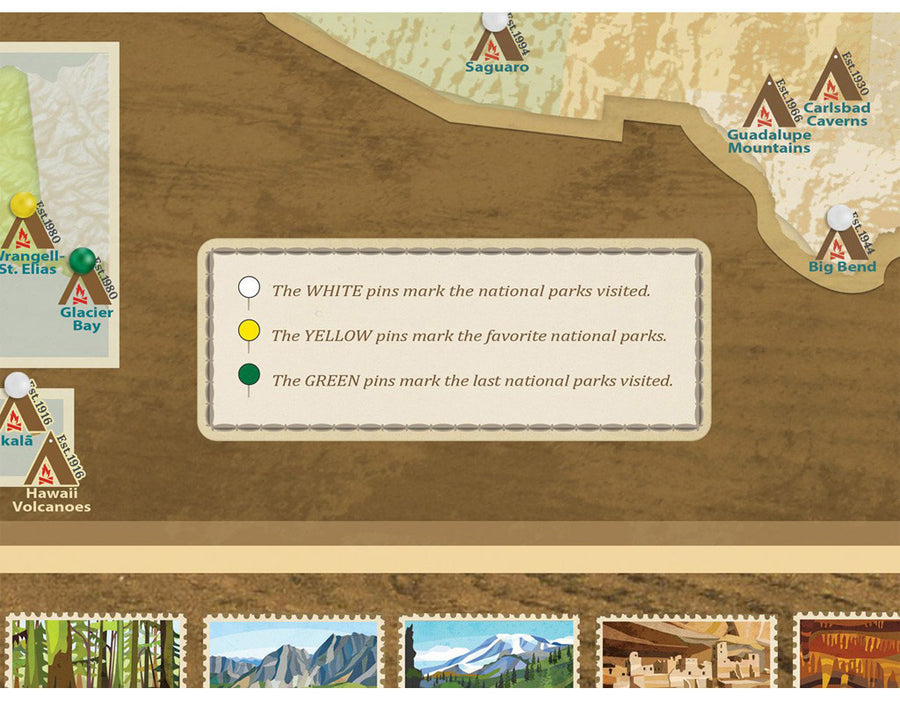 National Parks Travel Map